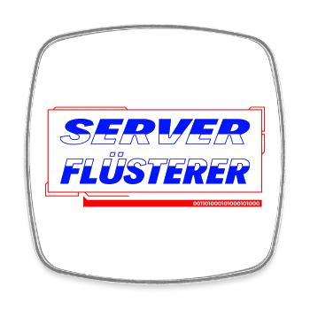 Server Whisperer - Square fridge magnet - white - Front