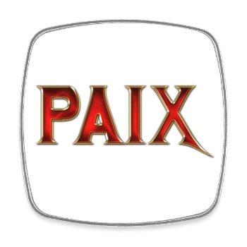 Paix - Magnet carré - blanc - Devant
