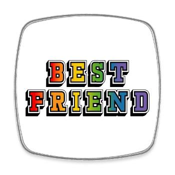 best friend pride LGBT, LGBT lgbtqi queer - Viereckiger Kühlschrankmagnet - Weiß - Vorne