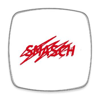 Smash 2022 - Viereckiger Kühlschrankmagnet - Weiß - Vorne