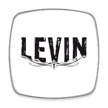 LEVIN A LEGEND - Square fridge magnet - white - Front