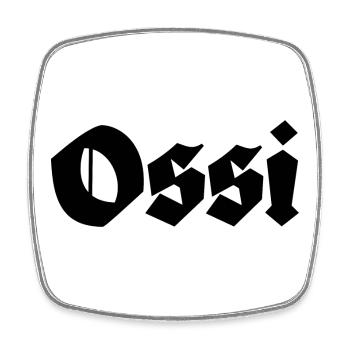Ossi Ostdeutschland - Viereckiger Kühlschrankmagnet - Weiß - Vorne