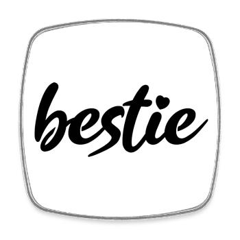 Best Best Best Hearts - Square fridge magnet - white - Front