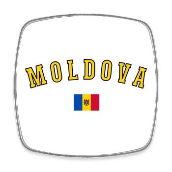 Moldovan flag, Moldovan pride - Square fridge magnet - white - Front