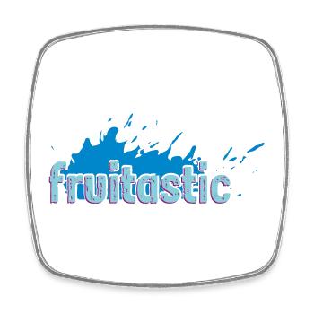 fruitastic claim fresh splash blue - Square fridge magnet - white - Front