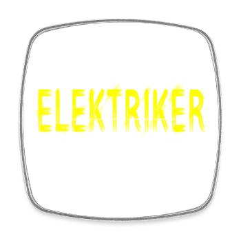Elektriker Handwerker Design - Viereckiger Kühlschrankmagnet - Weiß - Vorne