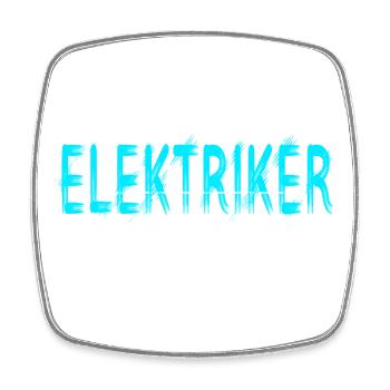 Elektriker Handwerker Design - Viereckiger Kühlschrankmagnet - Weiß - Vorne