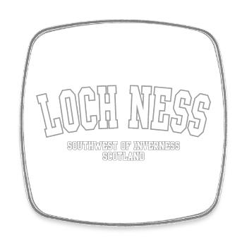 Loch Ness Southwest Scotland - Square fridge magnet - white - Front