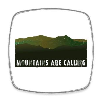 Mountains are Calling | Panorama - Viereckiger Kühlschrankmagnet - Weiß - Vorne