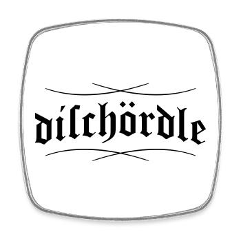 dischoerdle - Viereckiger Kühlschrankmagnet - Weiß - Vorne