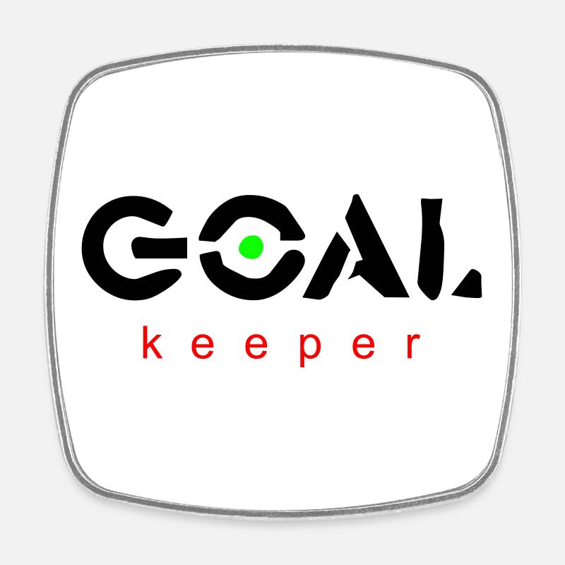 Goalkeeper - Square fridge magnet - white