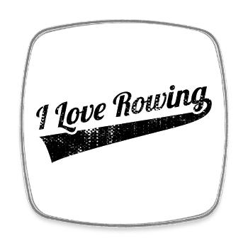Oar Lovers - Square fridge magnet - white - Front