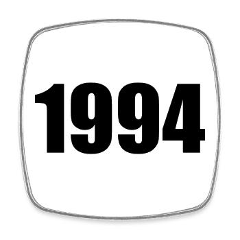 Personalize 1994 Birthday Template Design - Square fridge magnet - white - Front