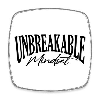 unbreakable gym mindset coach strong sugestion - Viereckiger Kühlschrankmagnet - Weiß - Vorne