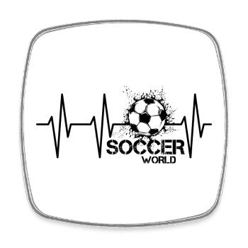 Équipe de football Heartbeat Soccer Blast - Magnet carré - blanc - Devant