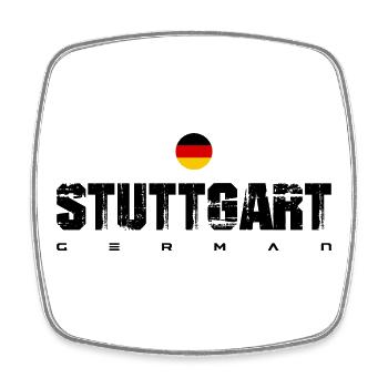 German Flag Circle Emblem - Square fridge magnet - white - Front