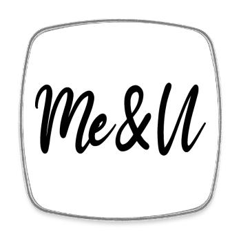 Me and you - Square fridge magnet - white - Front