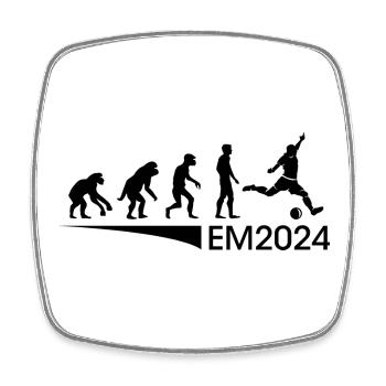 Evolution Football Fan Team Icon - Square fridge magnet - white - Front