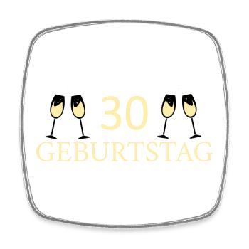 30th Birthday 30 Years - Square fridge magnet - white - Front