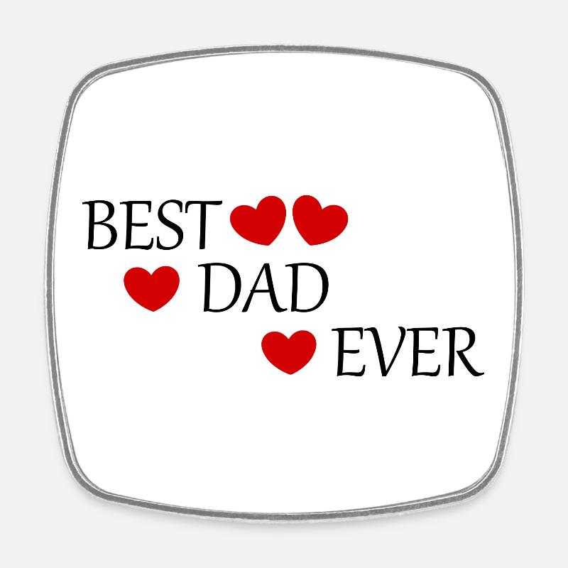 Geschenk Vater Geschenkidee Vatertag Geschenk Papa - Viereckiger Kühlschrankmagnet - Weiß