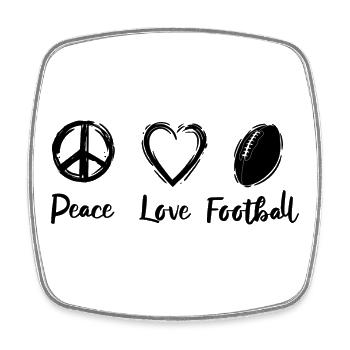 American Football Motivation - Square fridge magnet - white - Front