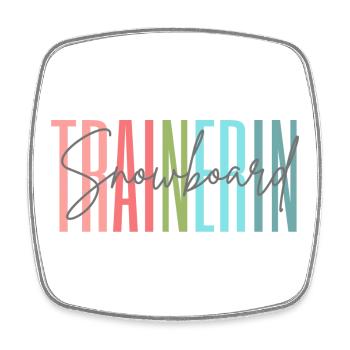 Trainerin Snowboard Snowboardtrainerin Geschenk - Viereckiger Kühlschrankmagnet - Weiß - Vorne