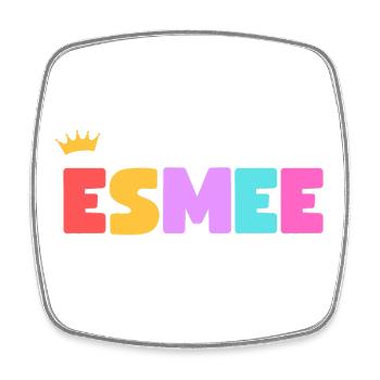 Esmée ! Personnalisable - Magnet carré - blanc - Devant