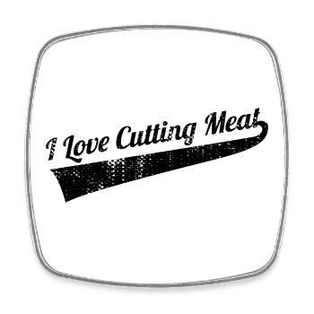 Meat lovers - Square fridge magnet - white - Front
