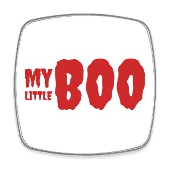 Design du t-shirt de l’enfance My Little Boo - Magnet carré - blanc - Devant