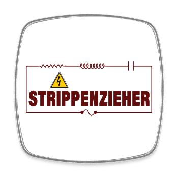 STRING-PULLER - Square fridge magnet - white - Front