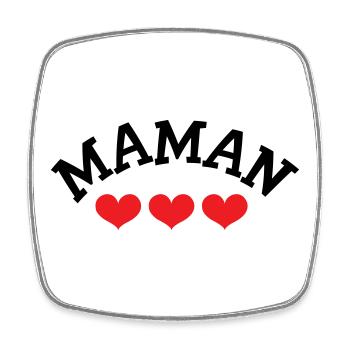 Mama / Muttertag - Viereckiger Kühlschrankmagnet - Weiß - Vorne
