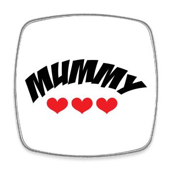 Mama des Jahres - Muttertag - Viereckiger Kühlschrankmagnet - Weiß - Vorne