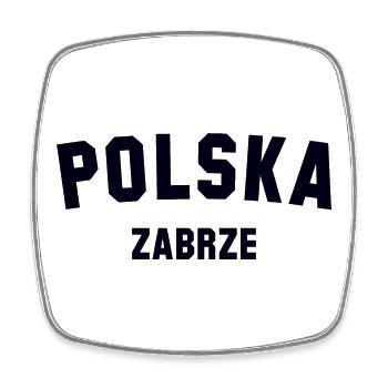 ZABRZE Polska Polen - Viereckiger Kühlschrankmagnet - Weiß - Vorne