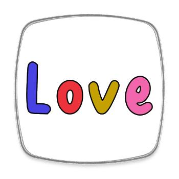 LIEBE. PAAR. GERADE VERHEIRATET. Junggesellinnenabschied. VALENTINSTAG. - Viereckiger Kühlschrankmagnet - Weiß - Vorne