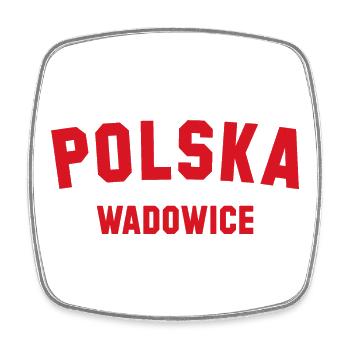 WADOWICE Polska Polen - Viereckiger Kühlschrankmagnet - Weiß - Vorne