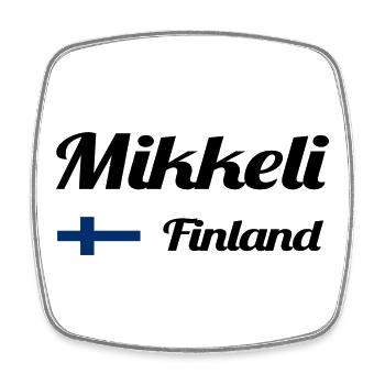 Mikkeli Finnland - Stylische Drucke - Viereckiger Kühlschrankmagnet - Weiß - Vorne