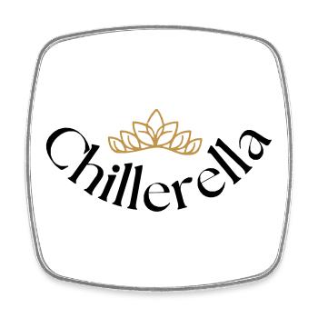 Chillerella - Viereckiger Kühlschrankmagnet - Weiß - Vorne