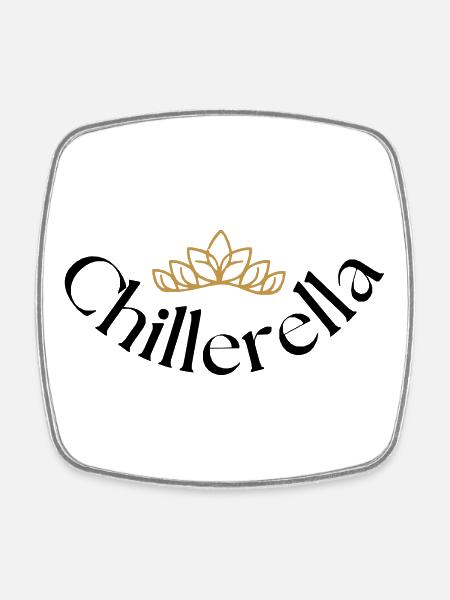 Chillerella - Viereckiger Kühlschrankmagnet - Weiß