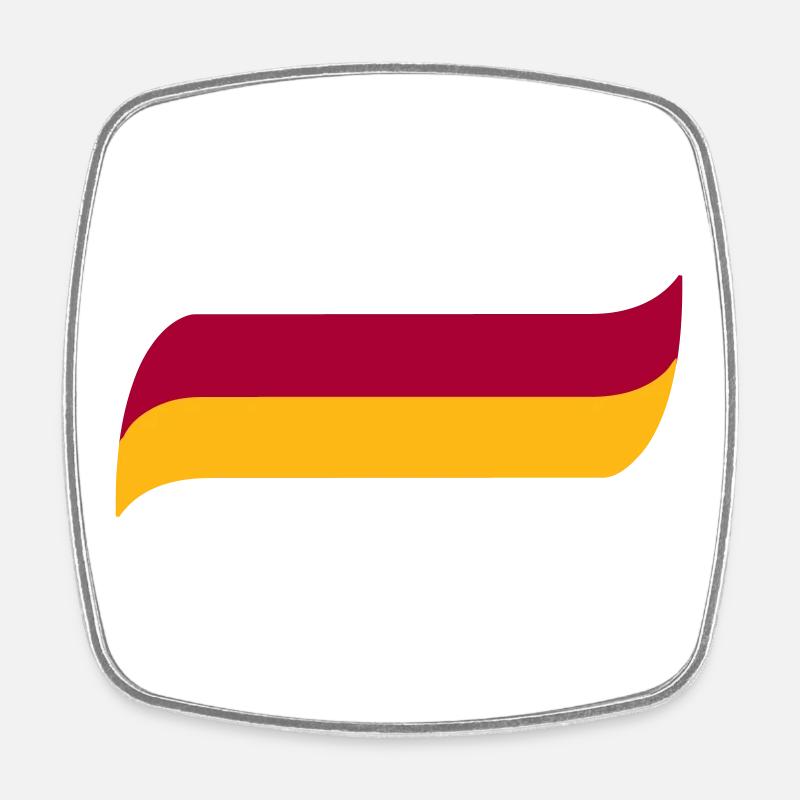 Sari Kirmizi - Viereckiger Kühlschrankmagnet - Weiß