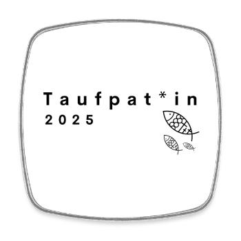 Godmother 2025 gender-appropriate godfather landscape format - Square fridge magnet - white - Front