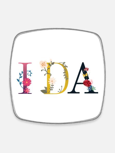 Ida - Square fridge magnet - white