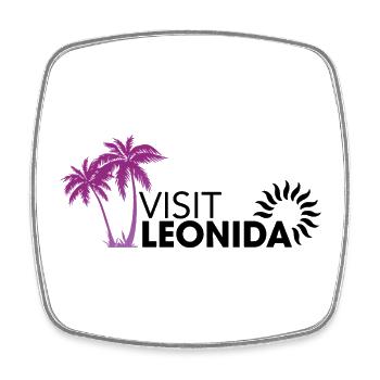 Visit Leonida VI - Magnet carré - blanc - Devant