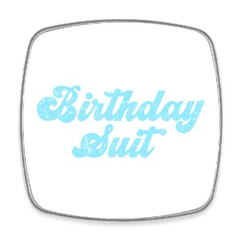 Birthday - Square fridge magnet - white - Front