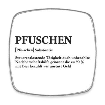 Botched Definition - Square fridge magnet - white - Front