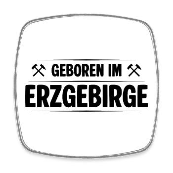 Kindheit Erzgebirge - Viereckiger Kühlschrankmagnet - Weiß - Vorne