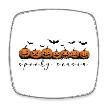 Halloween Geschenk Pumpkins Kürbisse Spooky Season - Viereckiger Kühlschrankmagnet - Weiß - Vorne