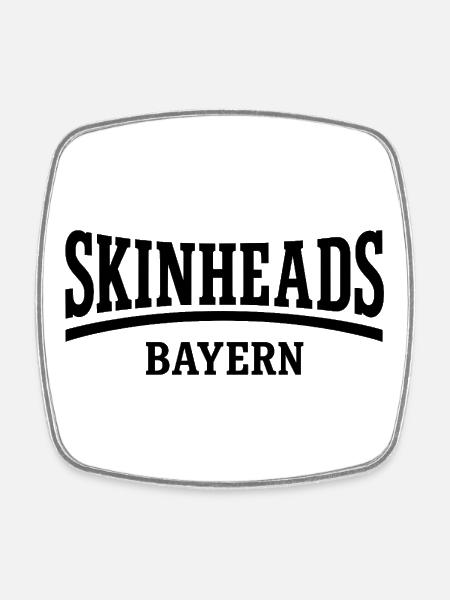 Skinheads - Bayern - Square fridge magnet - white