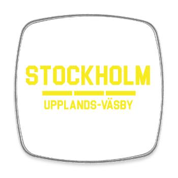 Stockholm Uppland Väsby City Skyline - Viereckiger Kühlschrankmagnet - Weiß - Vorne