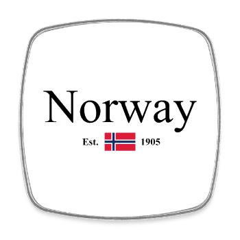 Norway - Norge - Norway - Flag - Scandinavia - Square fridge magnet - white - Front