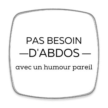 Illustration Nature Équilibrée - Magnet carré - blanc - Devant